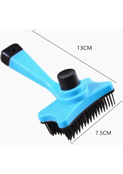 Kedi Köpek Evcil Hayvan Tüy Tarama ve Kaşıma Fırçası Tuşlu Mavi fiyatları