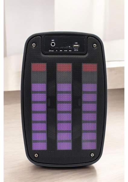 Bluetooth Hoparlör Mikrofonlu Speaker Taşınabilir Şarjlı