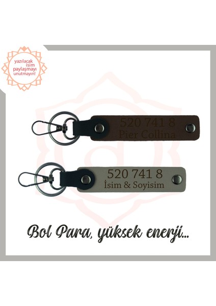 Kül Gri-Koyu Kahve, İsminize Özel Tasarım Manevi Güç Veren Özel Hediye 520 741 8 Başarı 2'li Anahtarlık