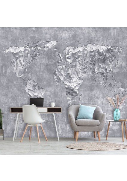 Duvar Kağıdı 3 Boyutlu Sıva Duvar Kaya Harita Desenli Tekstil Duvar Kağıdı fiyatları