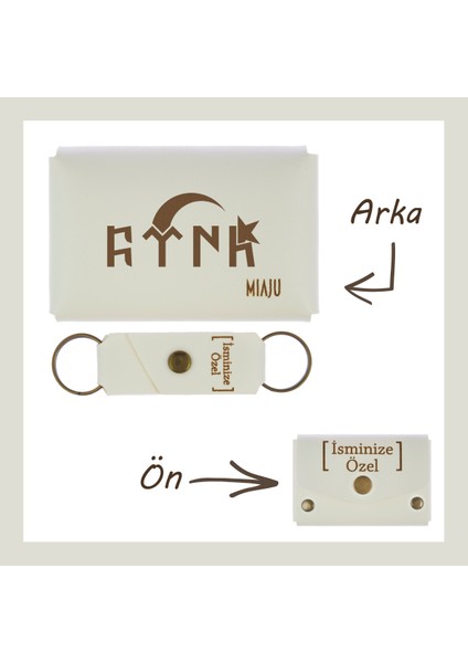 Açık Mavi, Türk Ve Ayyıldız Desenli, Isme Özel, Cüzdan Ve Anahtarlık Set, Hediyelik Anı, Hatıra