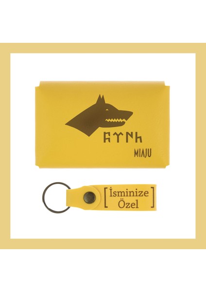 Açık Mavi, Bozkurt Ve Türk Motifli, Isme Özel Cüzdan Ve Anahtarlık Set, Arkadaşa Unutulmaz Hatıra fiyatları