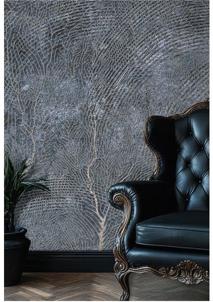 Vintage Desenli Duvar Kağıdı -Isı ve Ses Yalıtımı Yırtılmaz