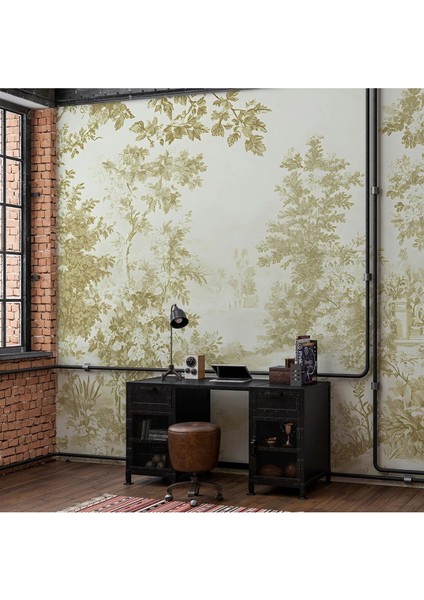 Çiçekli Bahar Esintisi Tek Parça Duvar Kağıdı -Isı ve Ses Yalıtımı Yırtılmaz