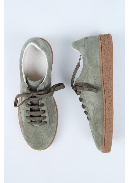 Palminteri Erkek Deri Bağcıklı Yeşil Sneakers