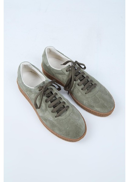 Palminteri Erkek Deri Bağcıklı Yeşil Sneakers modelleri