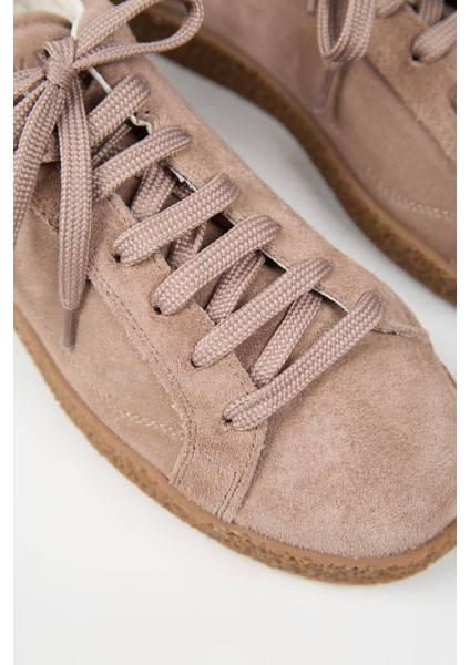Chazz Erkek Deri Bağcıklı Vizon Sneakers