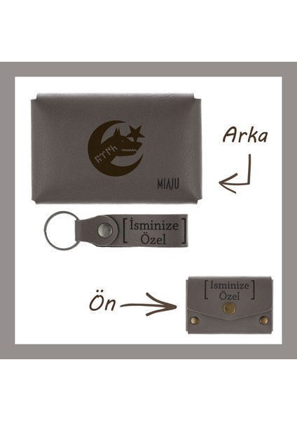 Turkuaz, Bozkurt Ve Hilal, Isme Özel Cüzdan Ve Anahtarlık Takımı, Bozkurttan Gurur Duyanlar Için