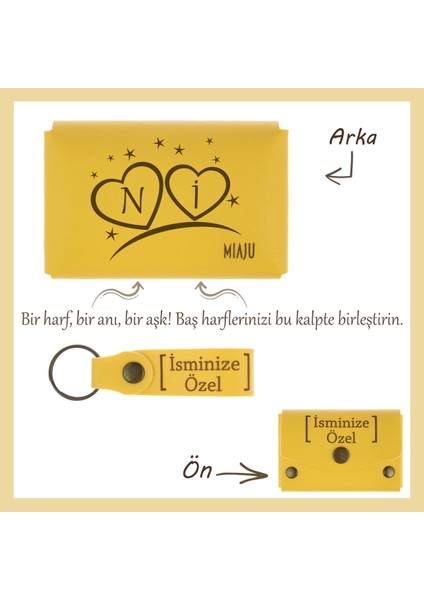 Yavru Ağzı, Kalp Içinde Isim Baş Harfleri! Sevgililer Günü’ne, Kişiye Özel Cüzdan & Anahtarlık Seti