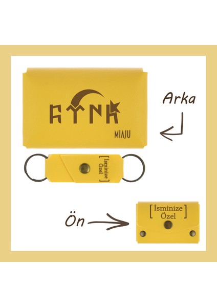 Açık Mavi, Türk Ve Ayyıldız Desenli, Isme Özel, Cüzdan Ve Anahtarlık Set, Hediyelik Anı, Hatıra