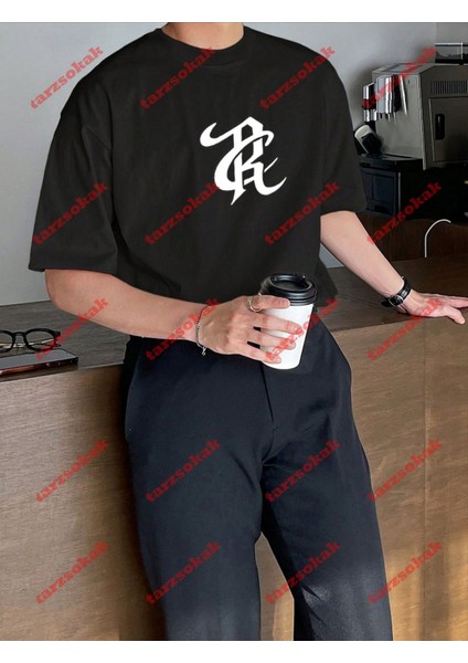 Minimal Lisanslı Logo 1 Baskılı Oversize Yıkamalı Tshirt Siyah fırsatları