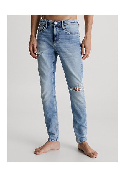 Erkek Slim Tapered Jean Pantolon