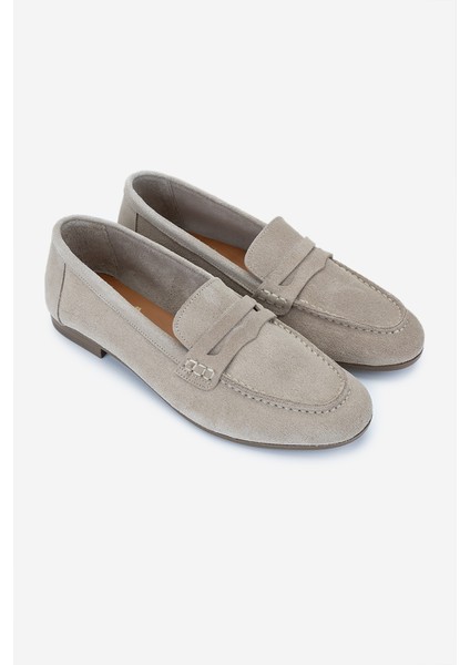 Kadın Deri Bej Süet Loafer Ayakkabı 899 25206 Bn Ayk Y25 Bej Suet fiyatları