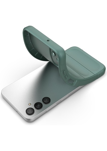 Samsung Galaxy A16 Kılıf Esnek TPU Oyuklu Arka Yüzey Tasarımlı Zore Etnik Silikon Kapak + Cam Ekran Koruyucu fırsatları