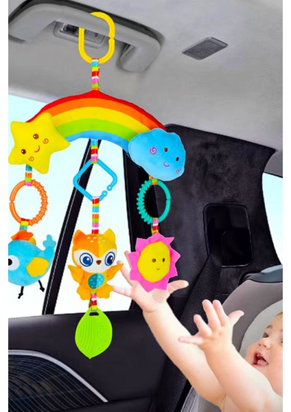 Bebek Beşik Dönence Puset, Çocuk Arabası Dolambaç, Peluş Spiral, Peluş Oyuncak, Çocuk Çıngırak, indirimleri