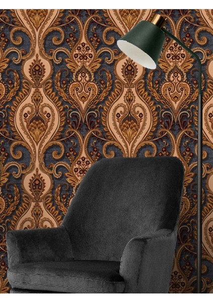 Geleneksel Desenli Silinebilir Sağlıklı Tekstil Duvar Kağıdı fiyatları