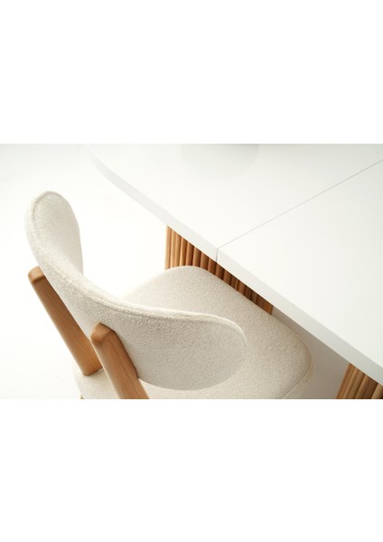 Truva Masa, Sirius Sandalye, Beyaz, 160 x 90 fiyatları