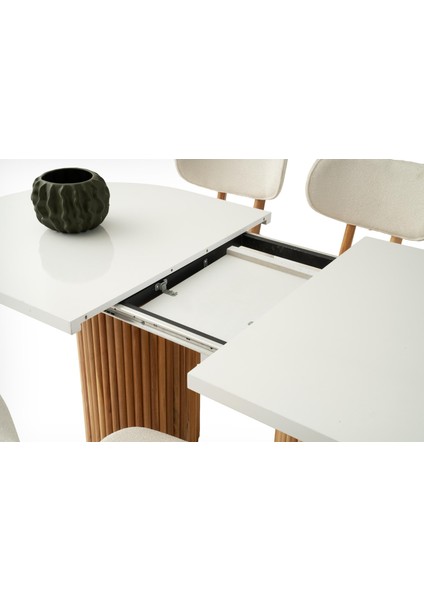 Truva Masa, Sirius Sandalye, Beyaz, 160 x 90 modelleri