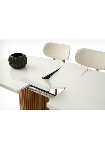 Truva Masa, Sirius Sandalye, Beyaz, 160 x 90 fırsatları