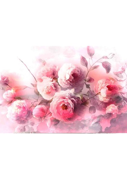 Gül Desenli Silinebilir Sağlıklı Tekstil Duvar Kağıdı fırsatları