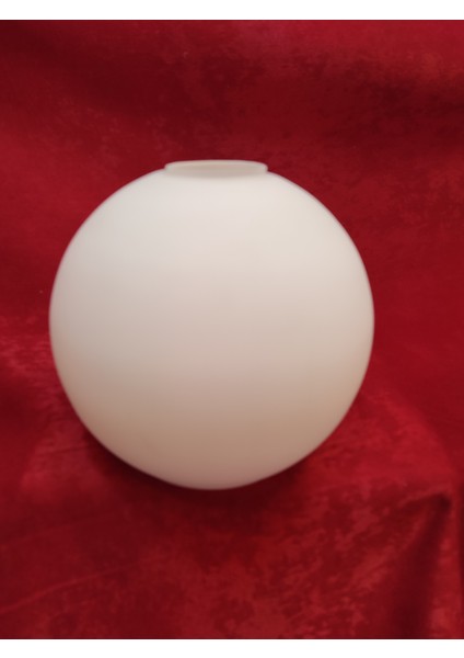 Avize Camı Açık Ağızlı Glob Beyaz Renkli (Çap: 20.00cm)