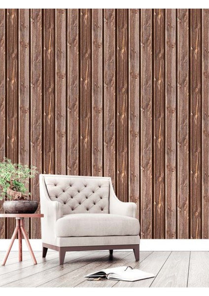 Doğal Ahşap Desenli Isı ve Ses Yalıtımlı Sağlıklı Tekstil Duvar Kağıdı fiyatları