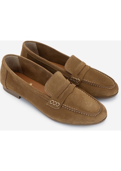 Kadın Deri Tütün Süet Loafer Ayakkabı 899 25206 Bn Ayk Y25 Tutun Suet fiyatları