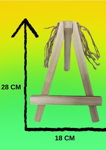 Masa Üstü Mini Şövale/ 5 Adet Mini Akrobat Şövale 28CM*18CM