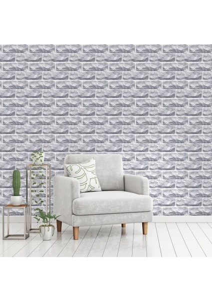 Duvar Kağıdı 3 Boyutlu Taş Duvar Desenli Silinebilir Tekstil Duvar Kağıdı modelleri