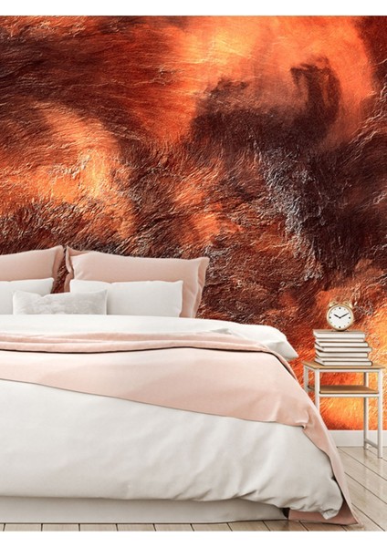 3 Boyutlu En x Boy Kayalık Desenli Silinebilir Tekstil Duvar Kağıdı