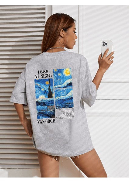 Tarzsokak Van Gogh Baskılı Oversize