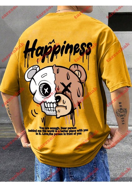 Tarzsokak Model 3370 Erkek Yazlık Yuvarlak Yaka Kısa Kollu Günlük Tişört, Yaz