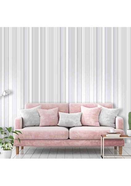 3 Boyutlu Geometrik Çizgi Desenli Silinebilir Tekstil Duvar Kağıdı modelleri