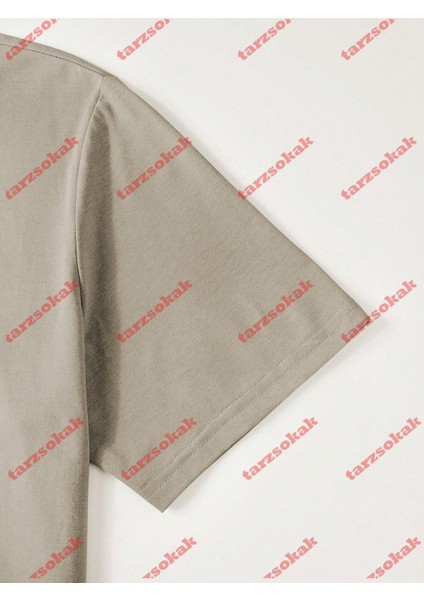 Tarzsokak Model 3356 Erkek Yazlık Yuvarlak Yaka Kısa Kollu Günlük Tişört, Yaz fırsatları