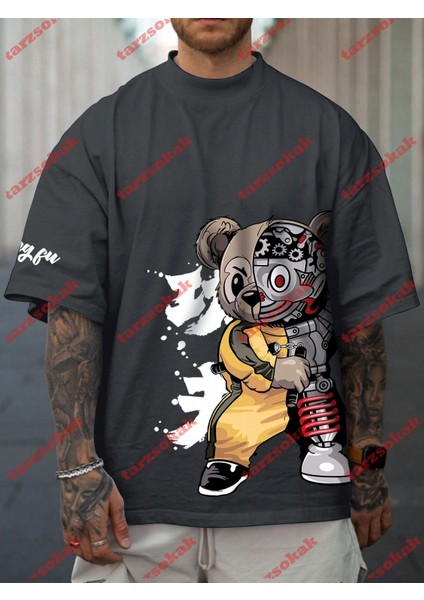 Tarzsokak Model 3351 Erkek Yazlık Yuvarlak Yaka Kısa Kollu Günlük Tişört, Yaz