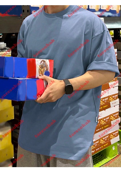 Tarzsokak Model 3375 Erkek Yazlık Yuvarlak Yaka Kısa Kollu Günlük Tişört, Yaz modelleri