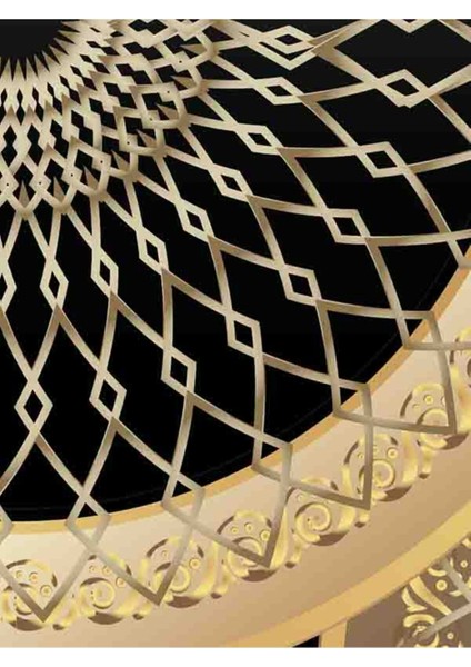 3 Boyutlu Daireler Desenli Silinebilir Tekstil Duvar Kağıdı modelleri