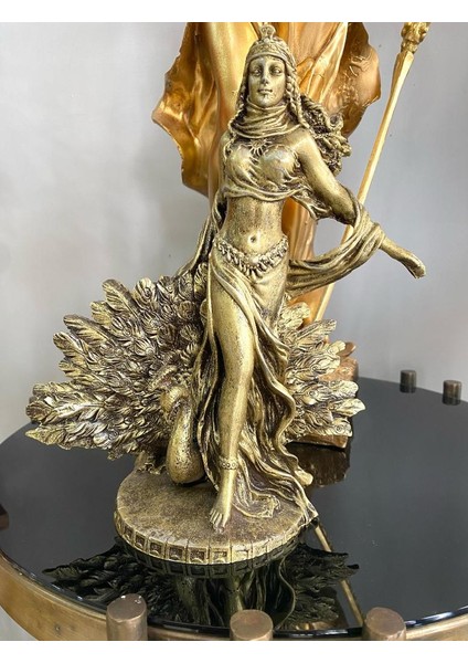 Dekoratif Hera Biblo Heykeli (Polyester)