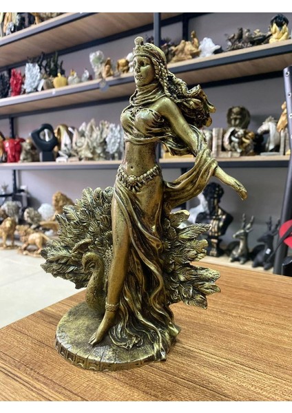 Dekoratif Hera Biblo Heykeli (Polyester)