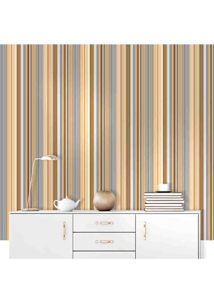3 Boyutlu Ahşap Lambri Çizgi Desen Silinebilir Tekstil Duvar Kağıdı modelleri