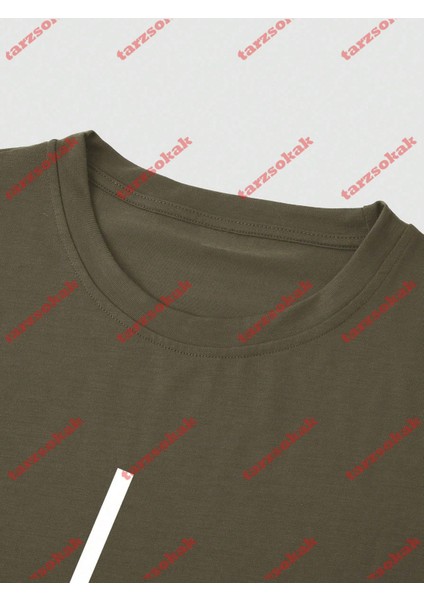 Tarzsokak Model 3564 Erkek Yazlık Yuvarlak Yaka Kısa Kollu Günlük Tişört, Yaz modelleri