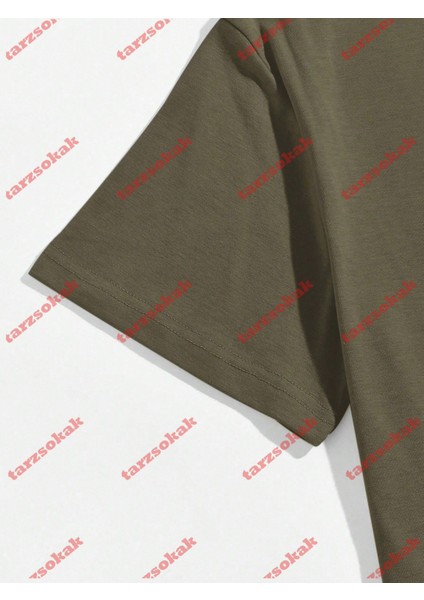 Tarzsokak Model 3564 Erkek Yazlık Yuvarlak Yaka Kısa Kollu Günlük Tişört, Yaz fırsatları