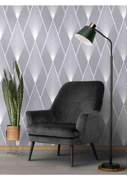 3D Diamond Desenli Silinebilir Sağlıklı Tekstil Duvar Kağıdı