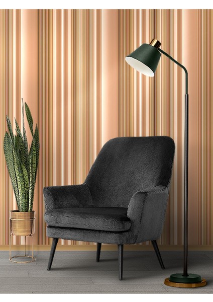 3 Boyutlu Çubuk Desenli Silinebilir Yırtılmaz Tekstil Duvar Kağıdı