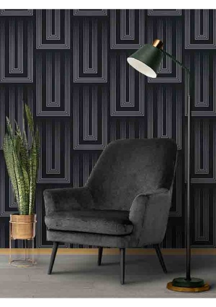 3 Boyutlu Labirent Desenli Silinebilir Tekstil Duvar Kağıdı