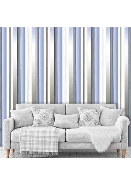 3 Boyutlu Geometrik Çizgili Desen Silinebilir Tekstil Duvar Kağıdı fiyatları