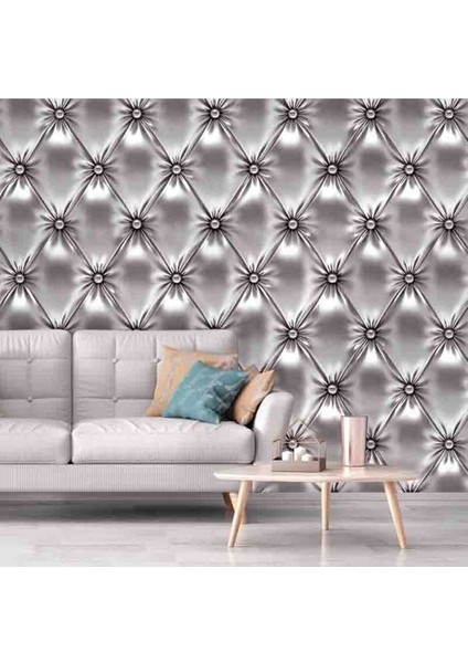 3 Boyutlu Deri Desenli Silinebilir Tekstil Duvar Kağıdı modelleri