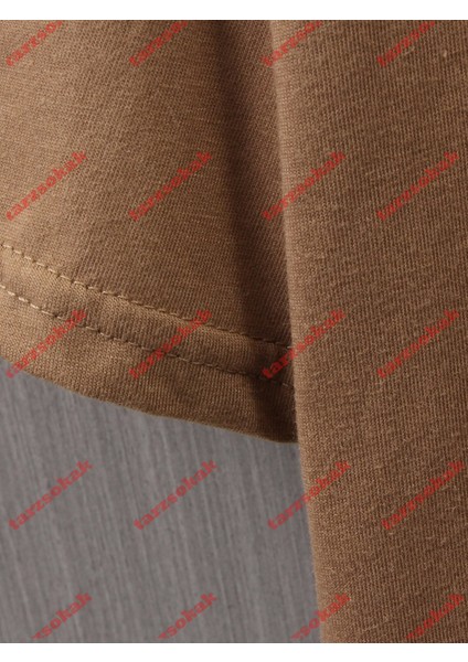 Tarzsokak Model 3683 Erkek Yazlık Yuvarlak Yaka Kısa Kollu Günlük Tişört, Yaz fırsatları