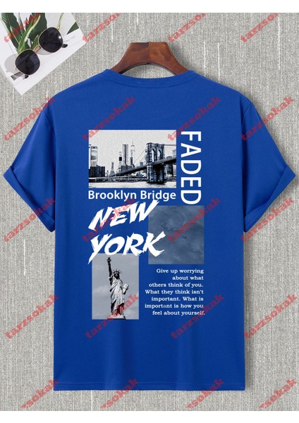 Tarzsokak Model 3238 Erkek Yazlık Yuvarlak Yaka Kısa Kollu Günlük Tişört, Yaz