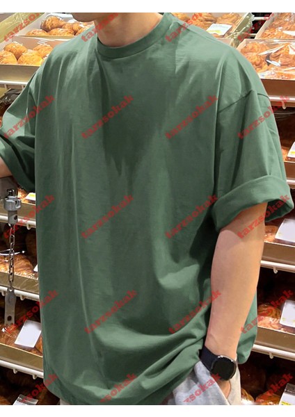 Tarzsokak Model 3375 Erkek Yazlık Yuvarlak Yaka Kısa Kollu Günlük Tişört, Yaz